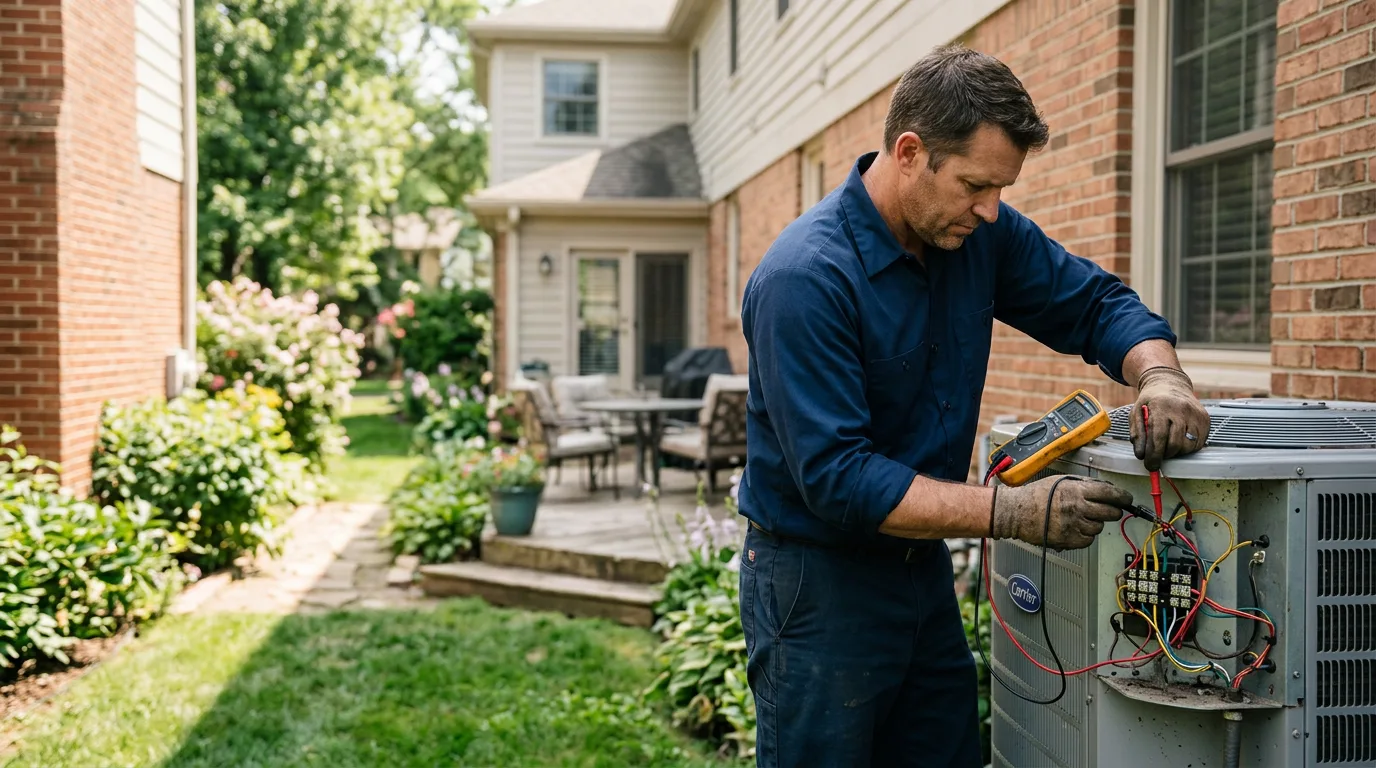 HVAC technician working near Mount Carbon, WV